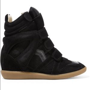 Isabel Marant wedge sneakers size 37 black